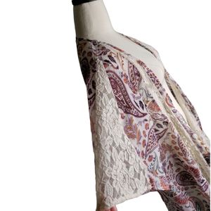 Boho Festival Gypsy Cottage Prarie  Paisley American Eagle Outfitter Duster ♡